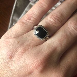 David Yurman black onyx ring. Size 6